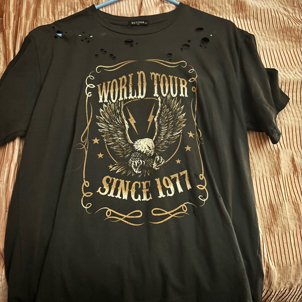 Black Graphic World Tour Tee